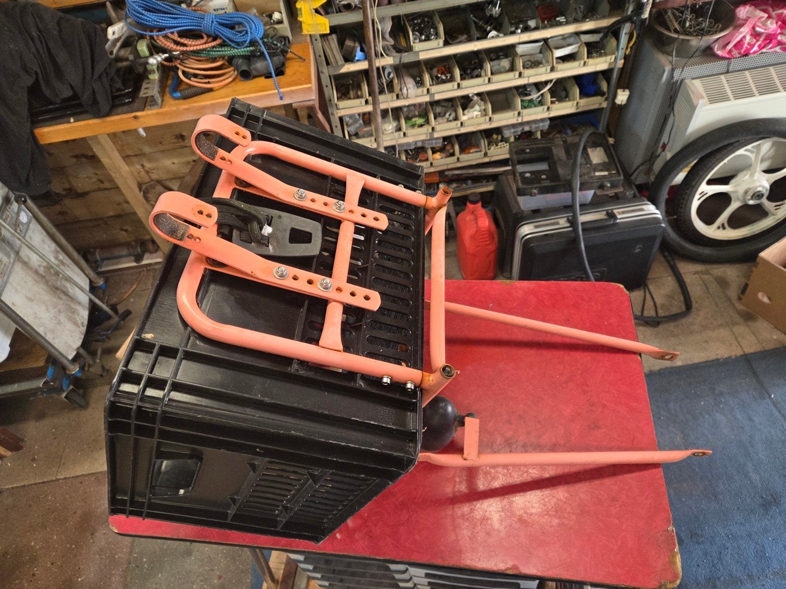 Fietsstuurbeugel met krat voor transport, Fietsen en Brommers, Gebruikt, Minder dan 20 kg, Onbekend, Overige typen