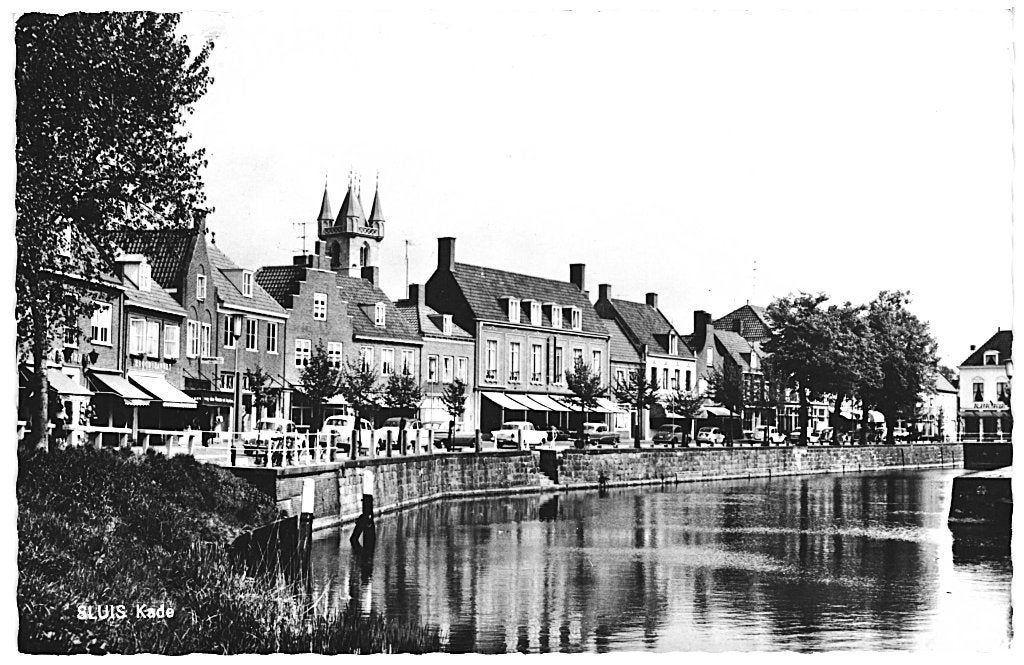 700334 Sluis Zeeland 1969 Kade Gelopen met postzegel, Ophalen of Verzenden, 1960 tot 1980, Gelopen, Zeeland