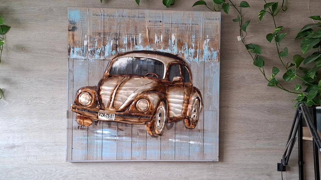 Wanddecoratie VW kerver, Ophalen