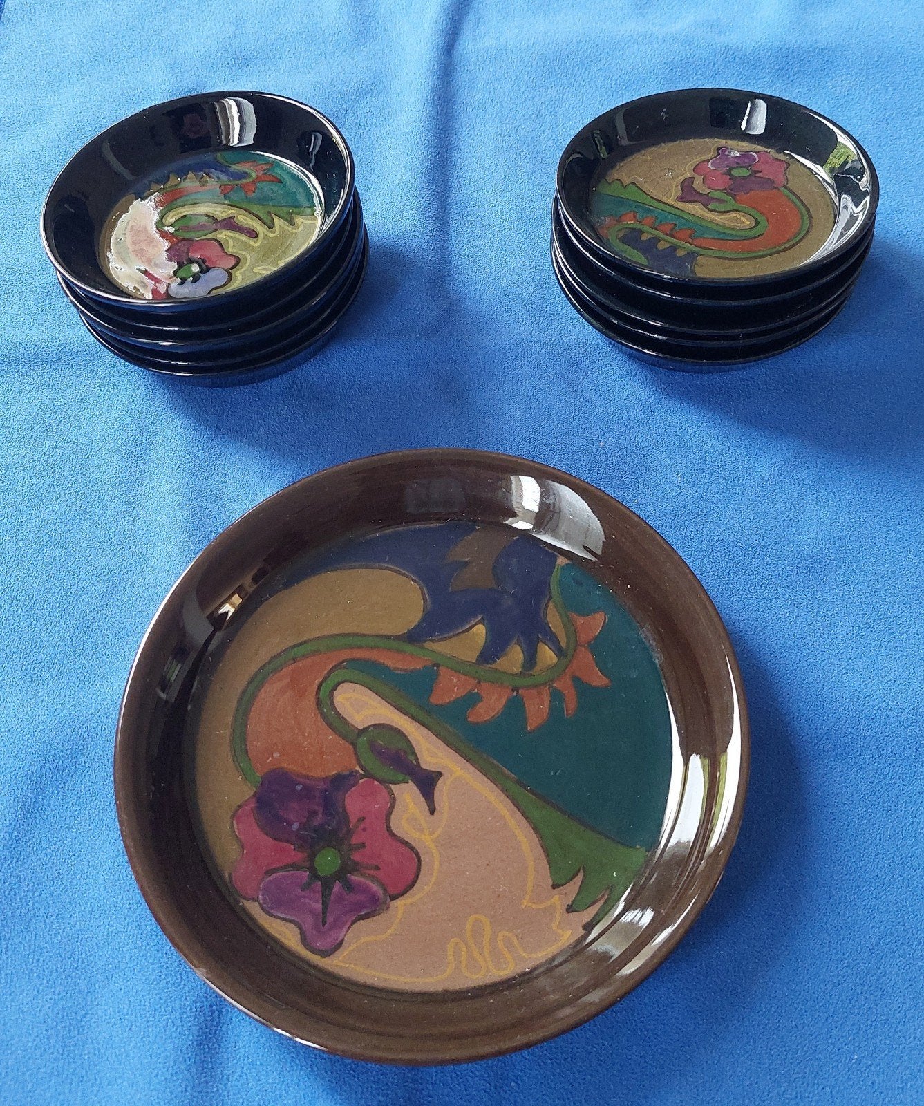Plateel polychrome PZH  plateelbakkerij Zuid Holland 1910, Antiek en Kunst, Antiek | Keramiek en Aardewerk, Ophalen of Verzenden