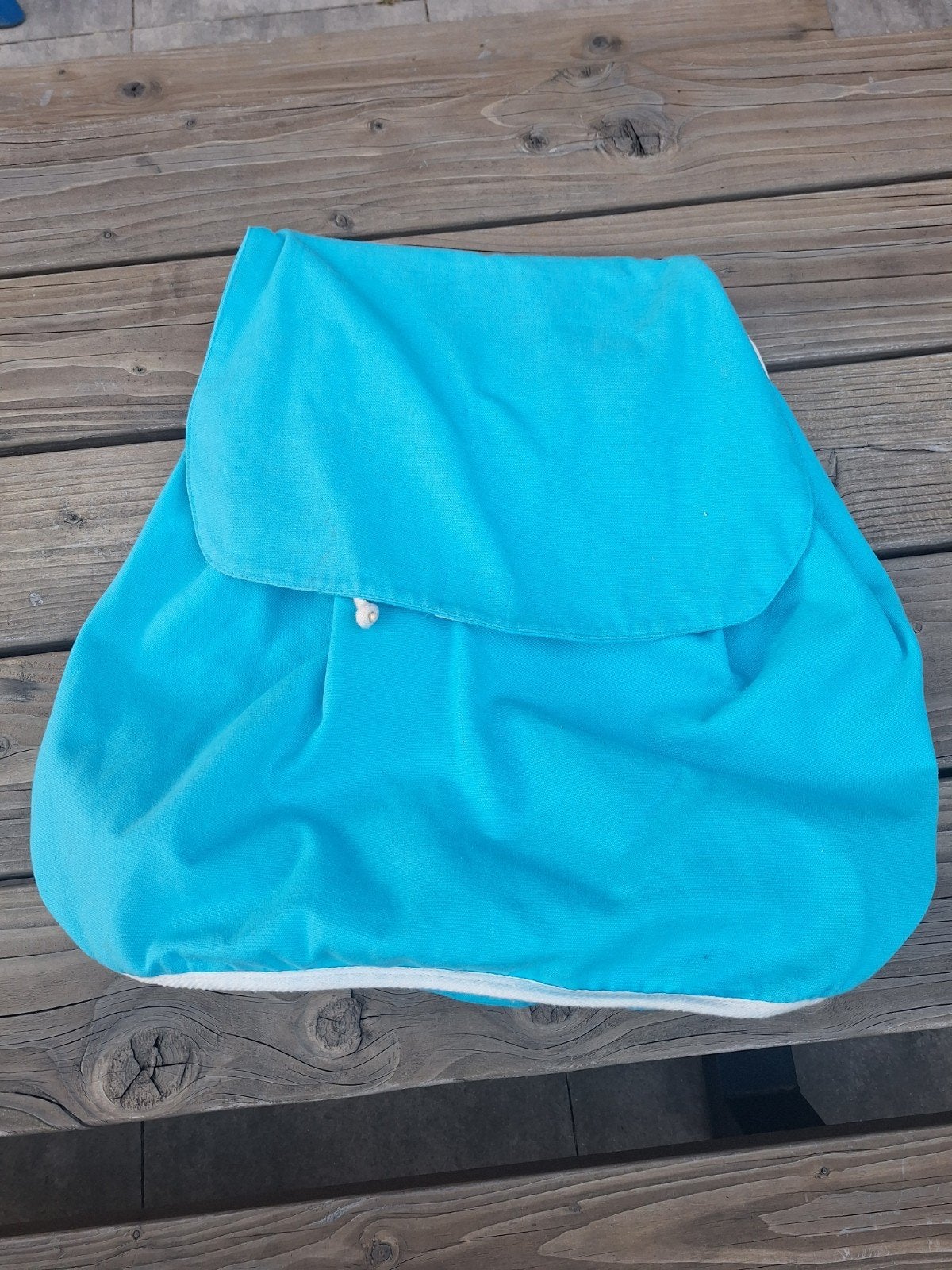 Turquoise tas voor aan de box, Kinderen en Baby's, Boxen, Ophalen of Verzenden, Gebruikt