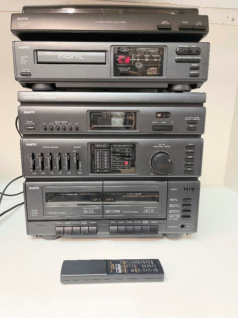SANYO DCX59+CP59+TP59 hifi set (gedeeltelijk defect), Overige merken, N, Cassettedeck, Ophalen of Verzenden