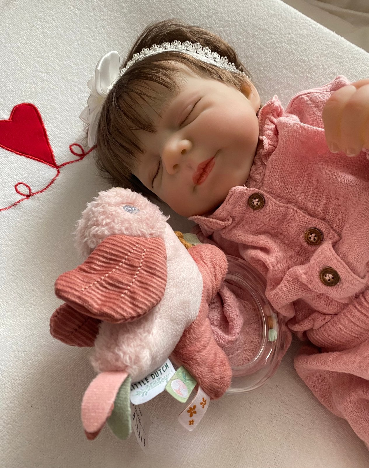 Mooie realistische reborn baby levensecht 😘, Verzamelen, Poppen, Verzenden, Zo goed als nieuw, Babypop, Levensecht of Reborn