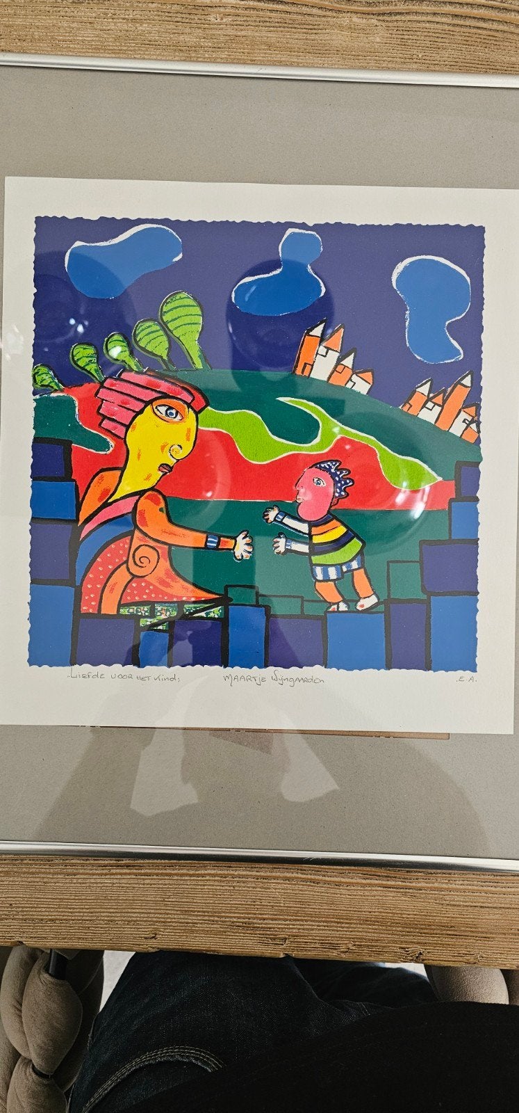 Maartje Wijngaarden - Liefde voor het kind - E.A. zeefdruk, Ophalen of Verzenden