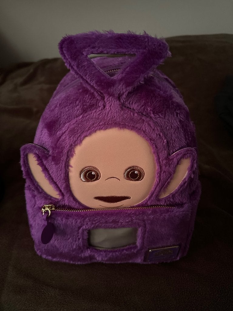 Loungefly Teletubbies rugzak paars, nieuw, Verzamelen, Ophalen of Verzenden, Overige figuren, Nieuw, Tas, Koffer of Zak