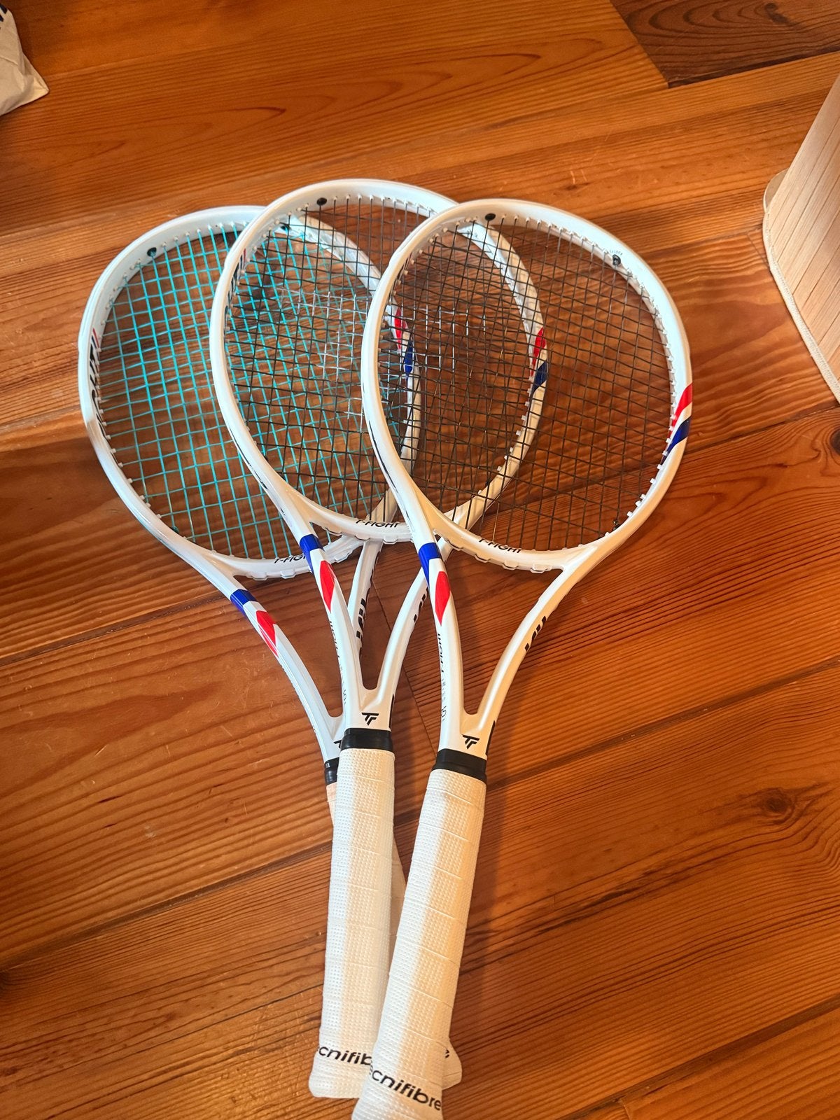 Set van 3 Tecnifibre T-Fight 305 S tennisrackets, Overige merken, Ophalen of Verzenden, Zo goed als nieuw, Racket