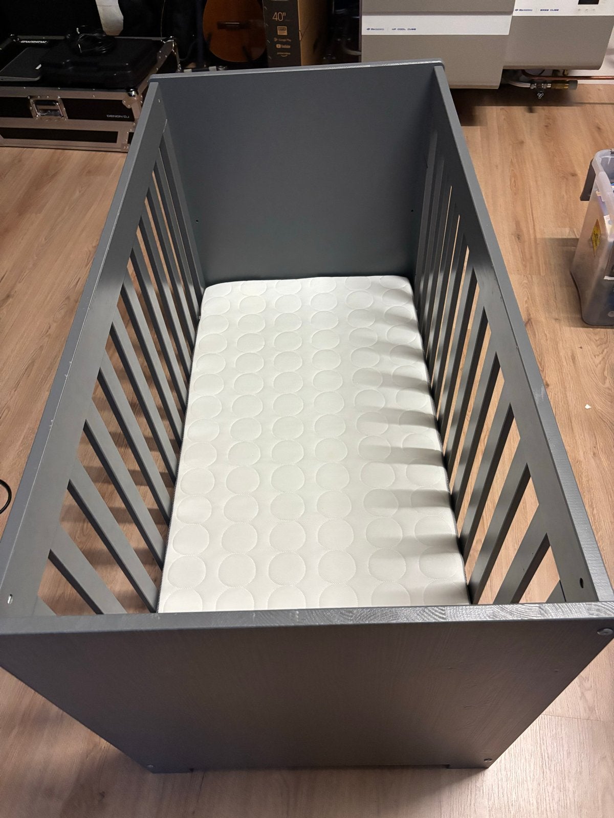 Woood New Life Ledikant Steel Grey, Ophalen, Gebruikt, Ledikant
