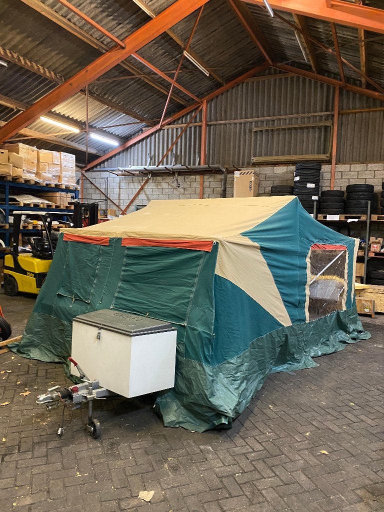 Trigano Odyssee vouwwagen - Banden vernieuwd in 2024, Caravans en Kamperen, Vouwwagens, Ophalen, Trigano, Aanwezig, Tot en met 4