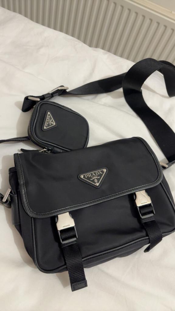 Originele prada heren tas te koop, Ophalen of Verzenden, Gebruikt, Zwart, Overige merken