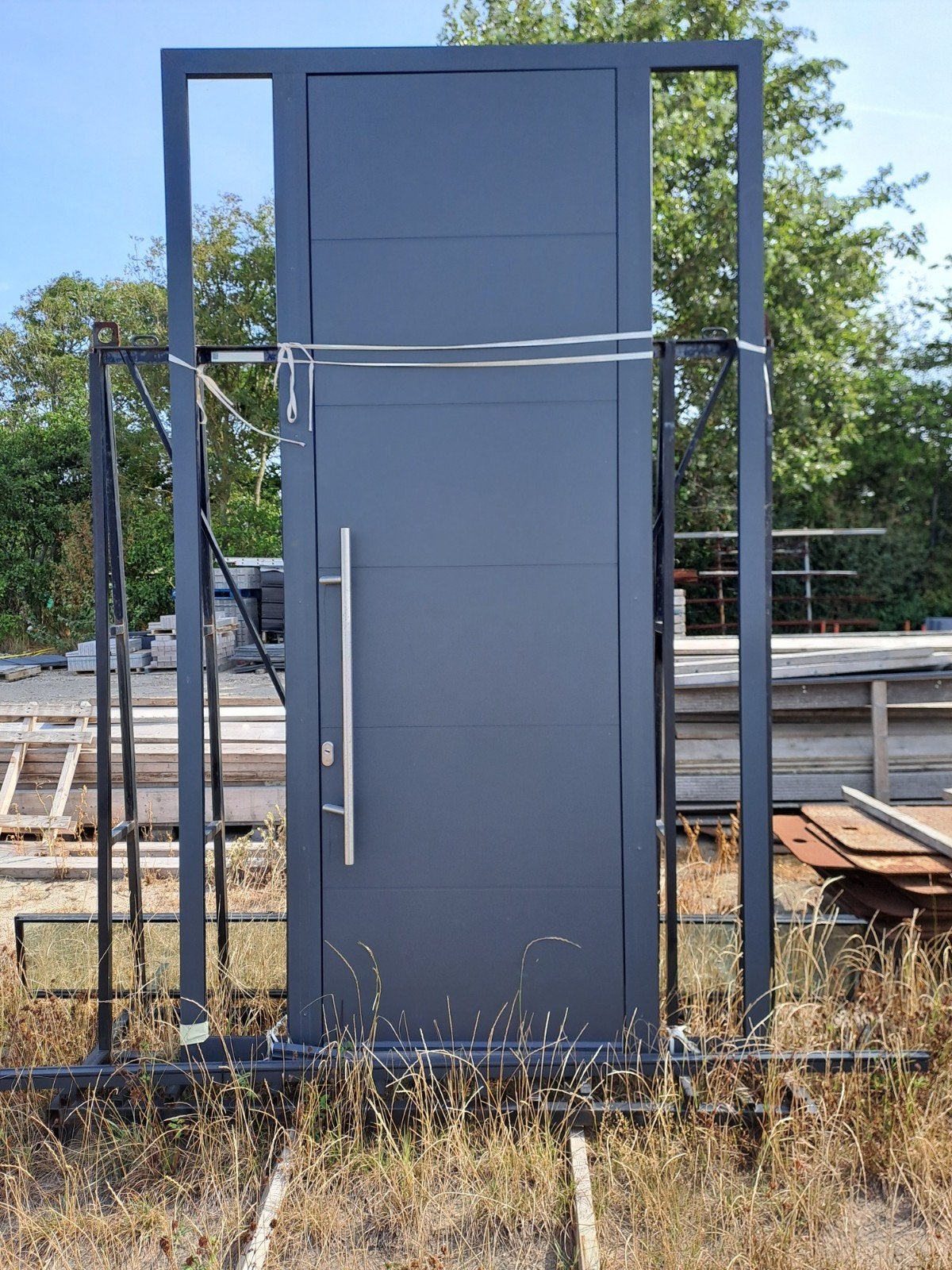 aluminium voordeurkozijn, Ophalen, 225 cm of meer, Aluminium, Zo goed als nieuw