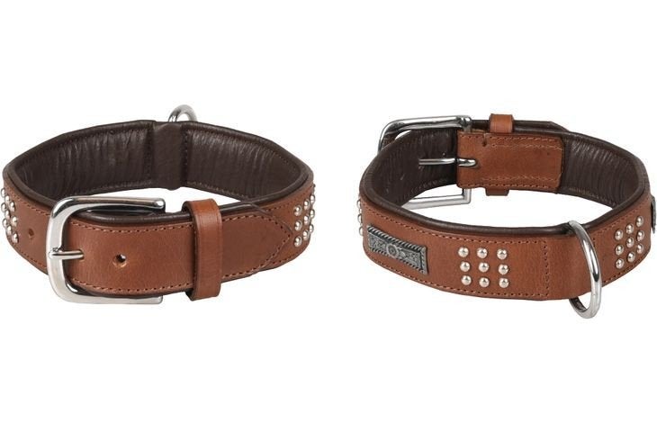 Flamingo halsband sedona leder met fitting bruin, ., Nieuw, Ophalen of Verzenden, .