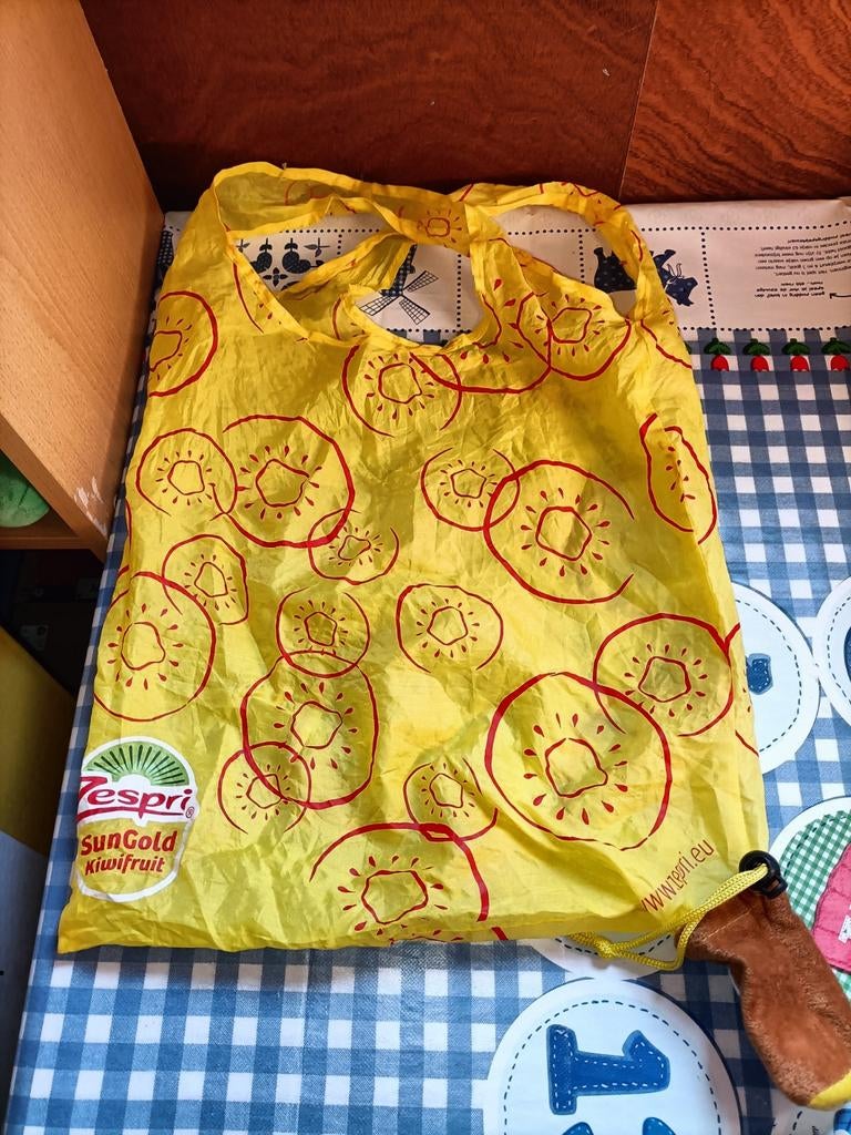 Zespri kiwi opvouwbare tas, Verzamelen, Merken en Reclamevoorwerpen, Zo goed als nieuw, Gebruiksvoorwerp, Ophalen of Verzenden