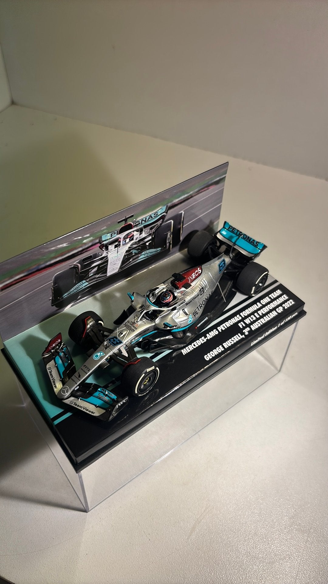 F1 mercedes w13 E G.russel 3e australian 2022 minichamps, Hobby en Vrije tijd, Auto, Ophalen of Verzenden, MiniChamps, A