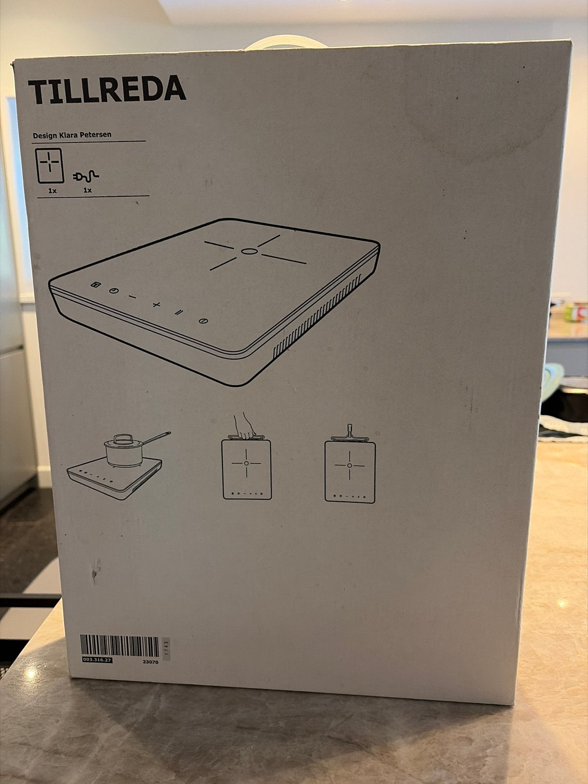Nieuwe IKEA TILLREDA Inductiekookplaat - In verpakking, Witgoed en Apparatuur, Fornuizen, Ophalen, Nieuw, 3 kookzones of minder