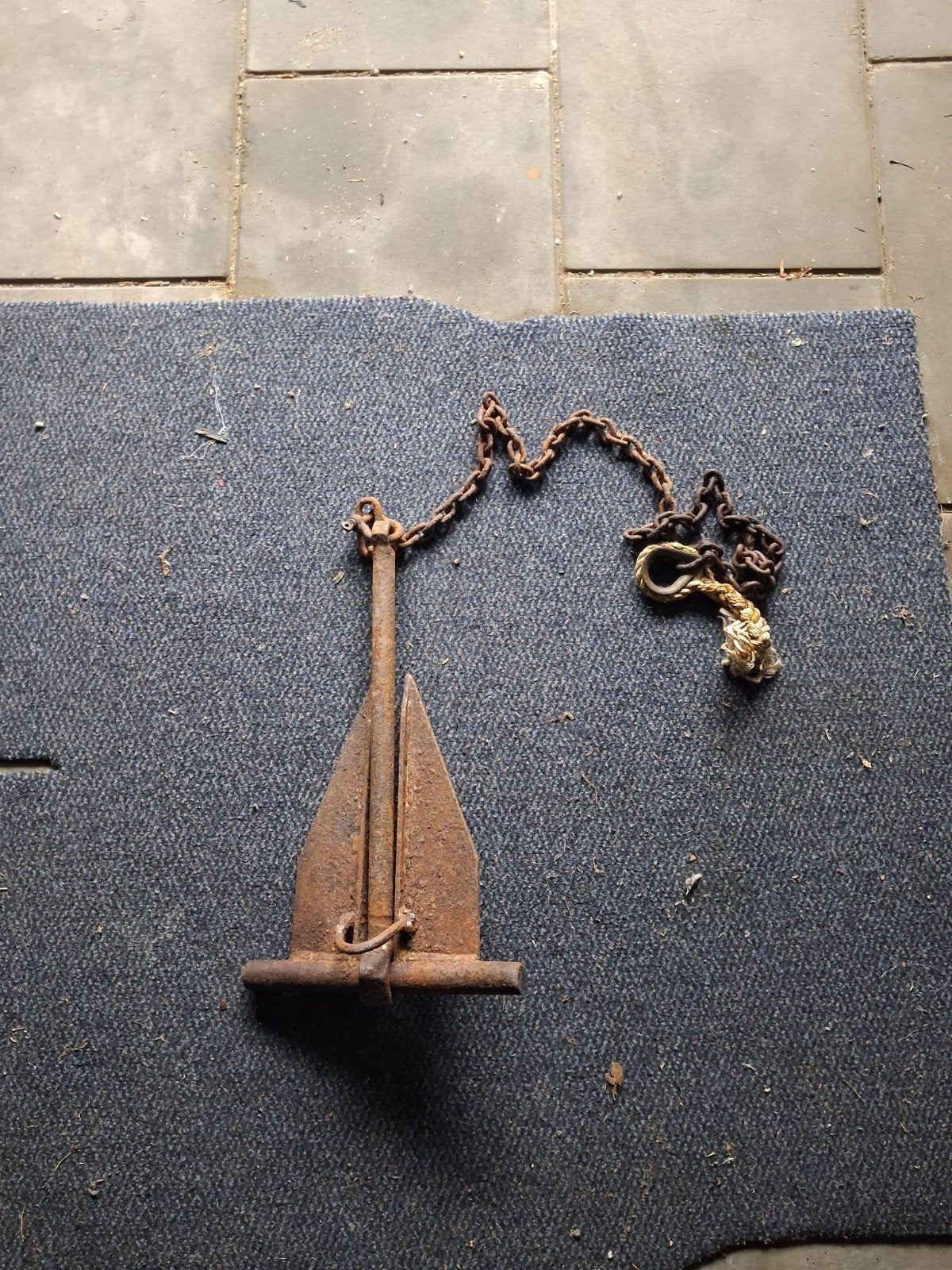 Klapanker met ketting, 3-5 kg, Watersport en Boten, Ophalen