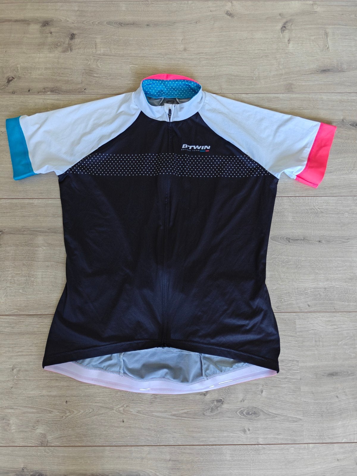 Dames wielershirt B'Twin, zo goed als nieuw, B'Twin, Zwart, Ophalen of Verzenden, Zo goed als nieuw