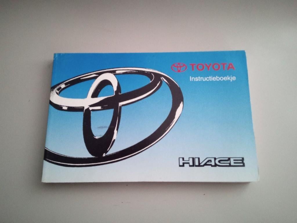 Handleiding Instructieboekje Toyota Hiace uit 1999,, Ophalen of Verzenden