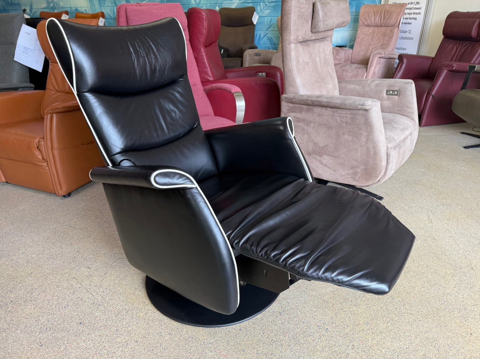 Luxe Prominent sta op stoel relax fauteuil gratis bezorging, Ophalen of Verzenden, Zo goed als nieuw, Leer, Ruim 100 modellen in alle kleuren en maten