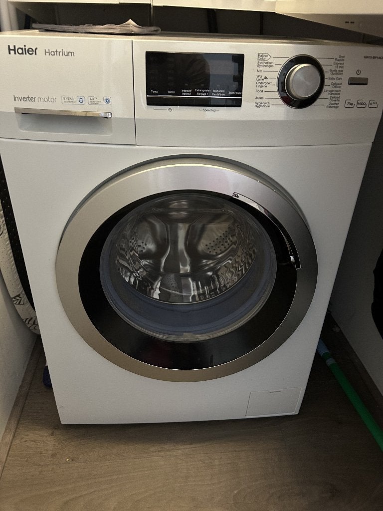 Haier Wasmachine - 7kg - 1400 toeren - A+++, Ophalen, Gebruikt, 85 tot 90 cm, 1200 tot 1600 toeren