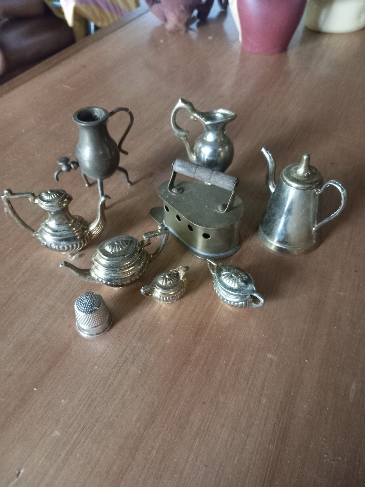 Miniatuur theeservies en strijkijzer - decoratief, Antiek en Kunst, Ophalen