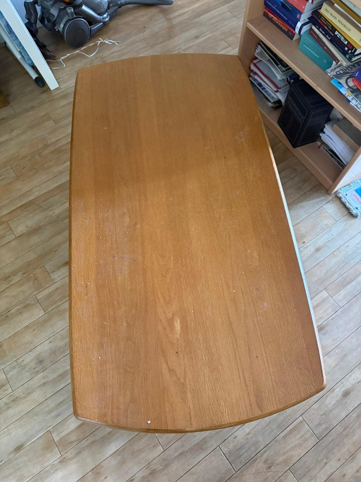 Salontafel massief eiken, Ophalen, 100 tot 150 cm, 50 tot 100 cm, Zo goed als nieuw