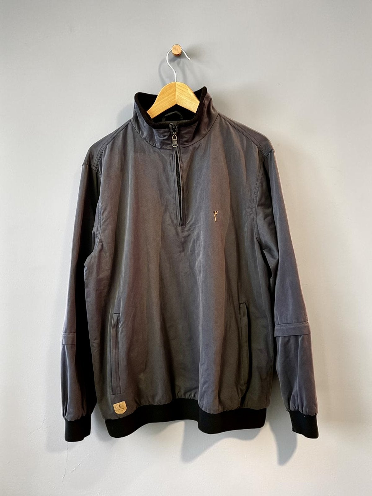 Golfino windbreaker grijs navy 50 M medium L large anorak, Ophalen of Verzenden, Zo goed als nieuw, Maat 48/50 (M), Grijs