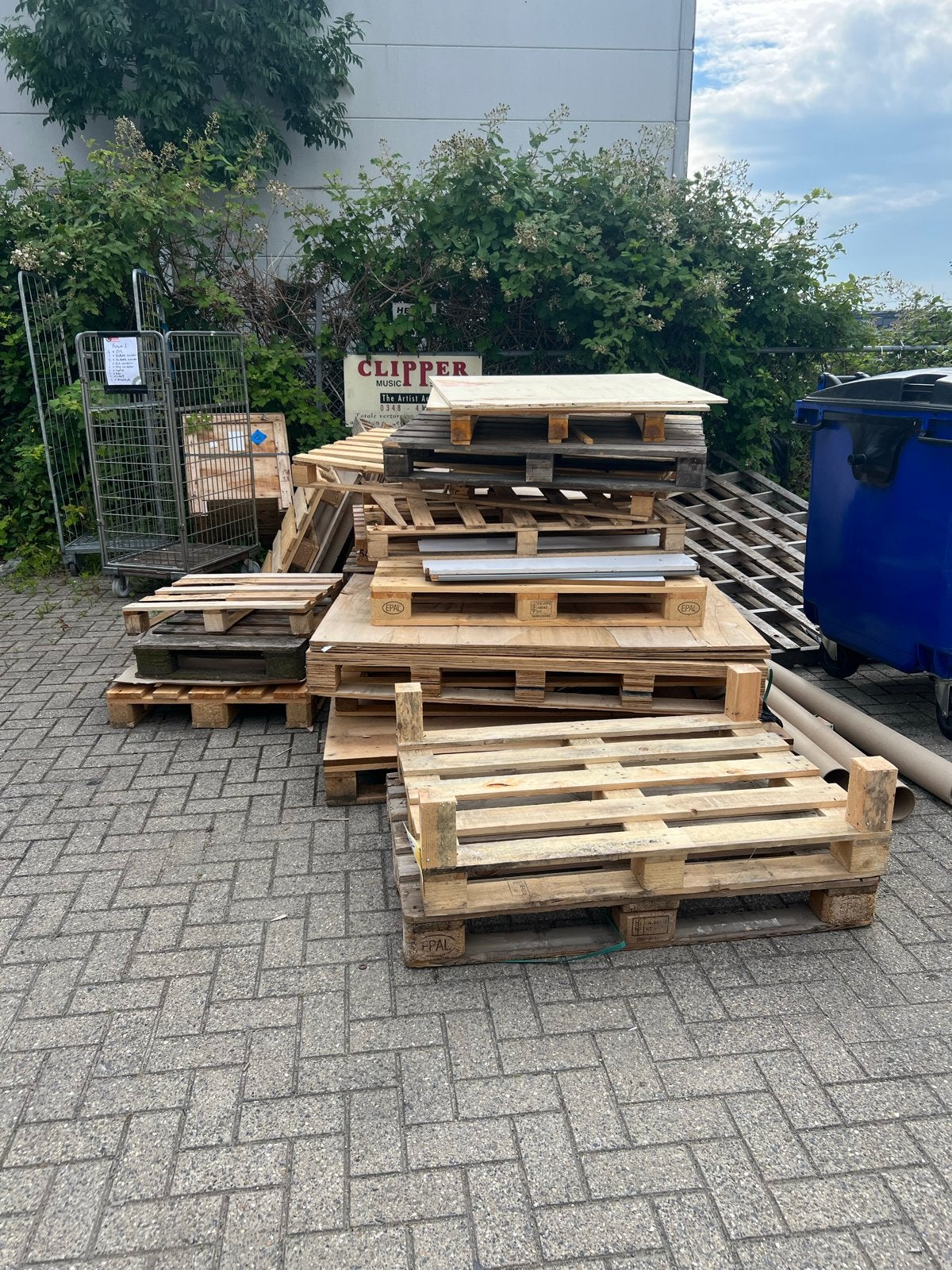 Diverse gebruikte pallets GRATIS AF TE HALEN, Ophalen, Gebruikt, 50 mm of meer, Pallet