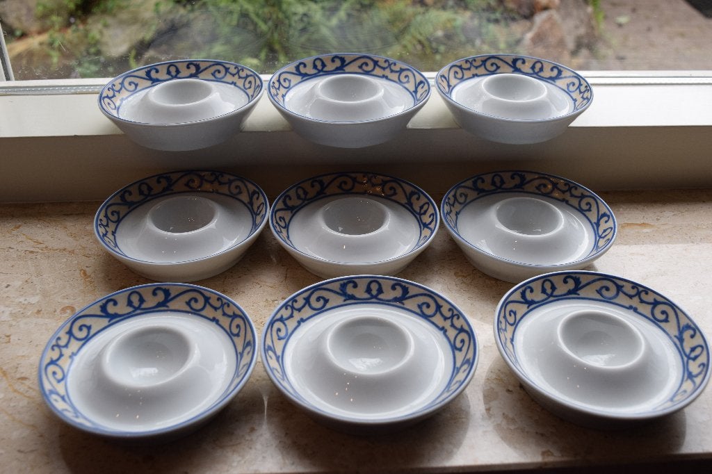 Limoges Art & Design Porselein Versailles 9 eierdopjes 11cm, Ophalen of Verzenden