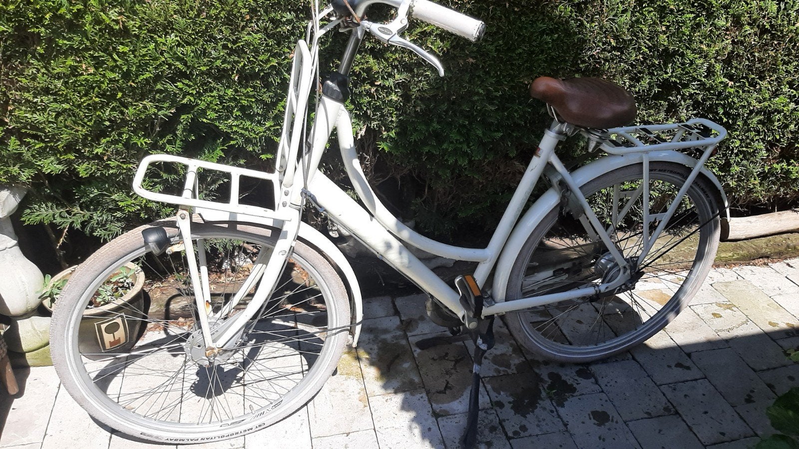 Baravus Diva damesfiets wit, Fietsen en Brommers, Fietsen | Dames | Damesfietsen, Ophalen, Gebruikt, Versnellingen, Batavus