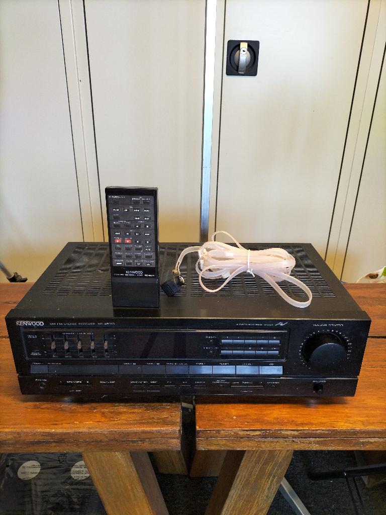 1989 KENWOOD KR-A510 Stereo Receiver met afstandsbediening, Overige merken, Gebruikt, Ophalen of Verzenden, 60 tot 120 watt