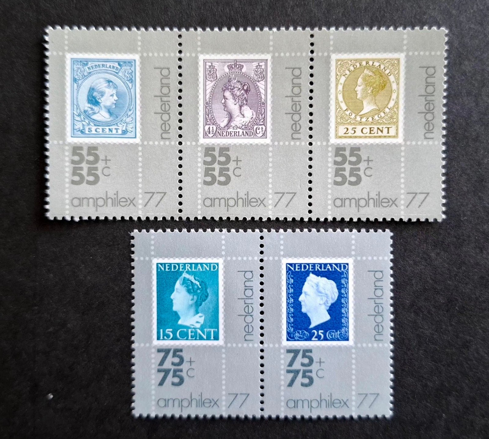 Nederland 1976 nvph nr 1098-1102 Amphilex 77, Ophalen of Verzenden, Postfris