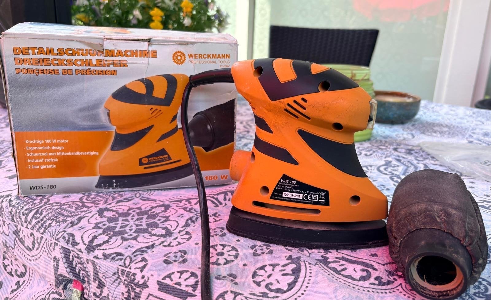 Werckmann Detailschuurmachine WDS-180 - Gebruikt, Goede Staa, Ophalen of Verzenden, Gebruikt, Minder dan 600 watt, Overige typen