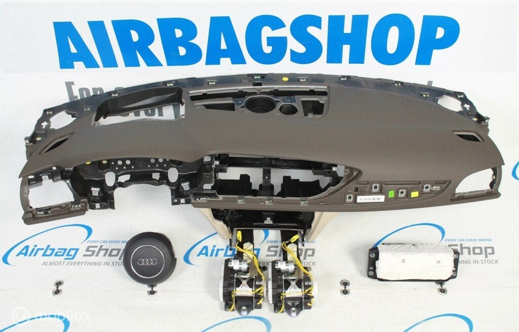 Airbag set - Dashboard HUD bruin beige Audi A6 C7 2011-2018, Gebruikt, Ophalen of Verzenden