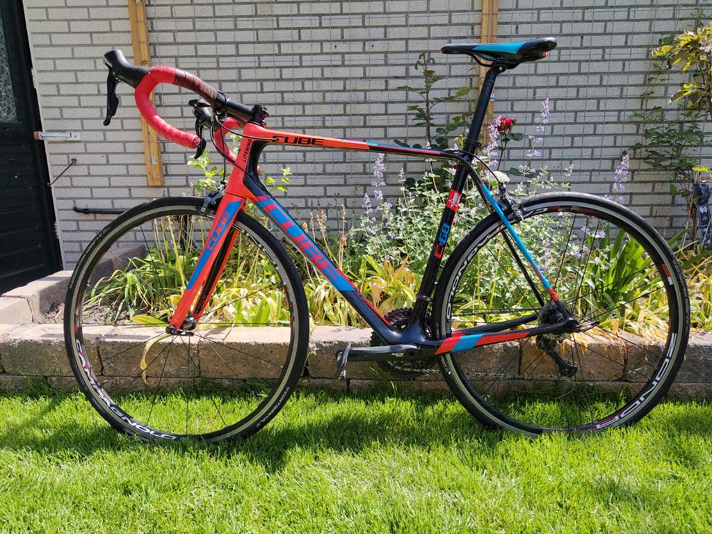 Cube Litening C:68 Wanty superlicht 60cm. 2x11 compact 50-34, 28 inch, Gebruikt, Carbon, 57 tot 61 cm