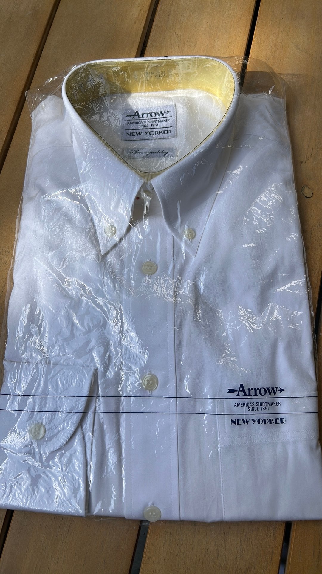 Vintage Arrow overhemd maat 40, Ophalen, Nieuw, Halswijdte 39/40 (M)