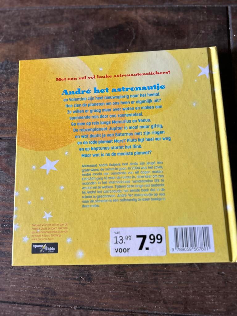 André het astronautje op reis naar de Planeten, Boeken, Ophalen of Verzenden, Zo goed als nieuw, Non-fictie