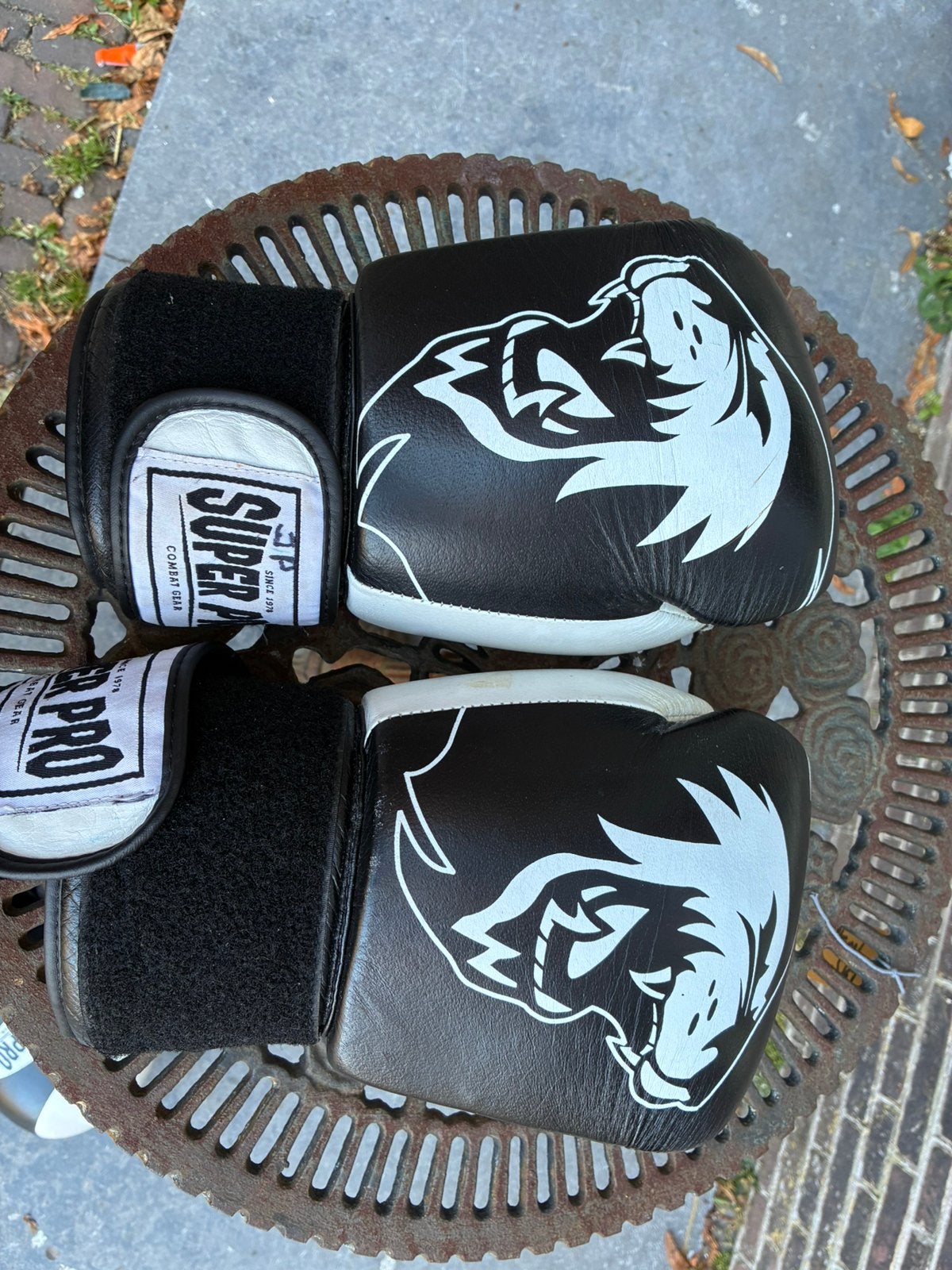 Prima bokshandschoenen Super Pro, Sport en Fitness, Boksen, Ophalen of Verzenden, Gebruikt, Bokshandschoenen
