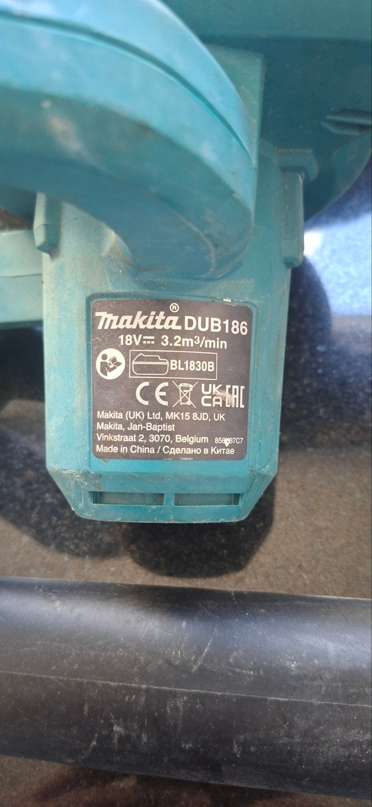 Makita DUB186 Accu Bladblazer met 2 blaasmonden, Tuin en Terras, Gebruikt, Ophalen of Verzenden, Makita, Accu