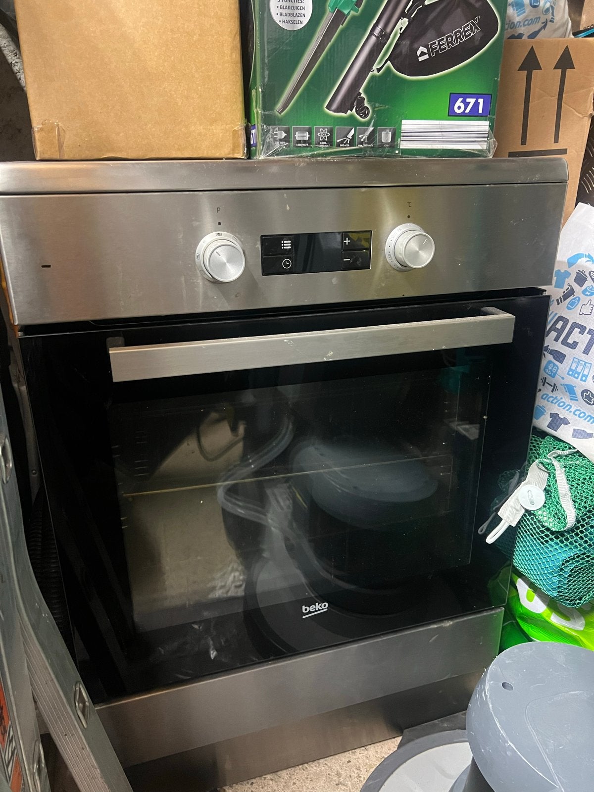 Beko kookplaat en oven, Witgoed en Apparatuur, Ophalen, Oven, Hete lucht, 60 cm of meer
