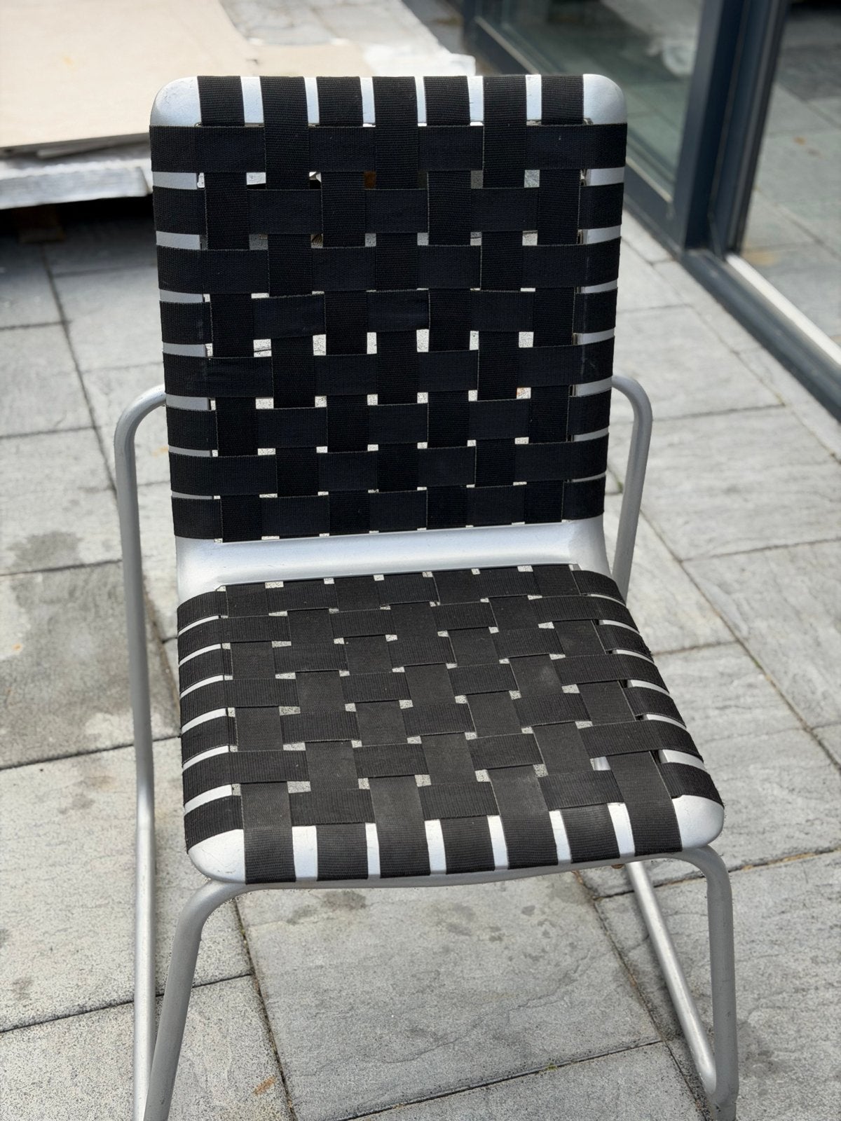 Campalazzo Tuinstoel - Aluminium met Zwart Textiel, Ophalen, Nieuw, Aluminium