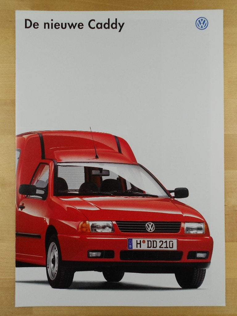 Volkswagen Caddy Brochure 1995 VW, Boeken, Volkswagen, Ophalen of Verzenden, Zo goed als nieuw, Volkswagen