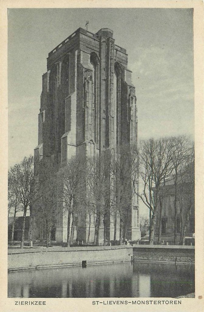379-214-017 Zierikzee St Lievens Monstertoren, Verzenden, Voor 1920, Zeeland