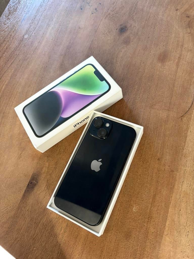 Iphone 14, Telecommunicatie, Mobiele telefoons | Apple iPhone, Ophalen, 128 GB, Zwart, Zo goed als nieuw