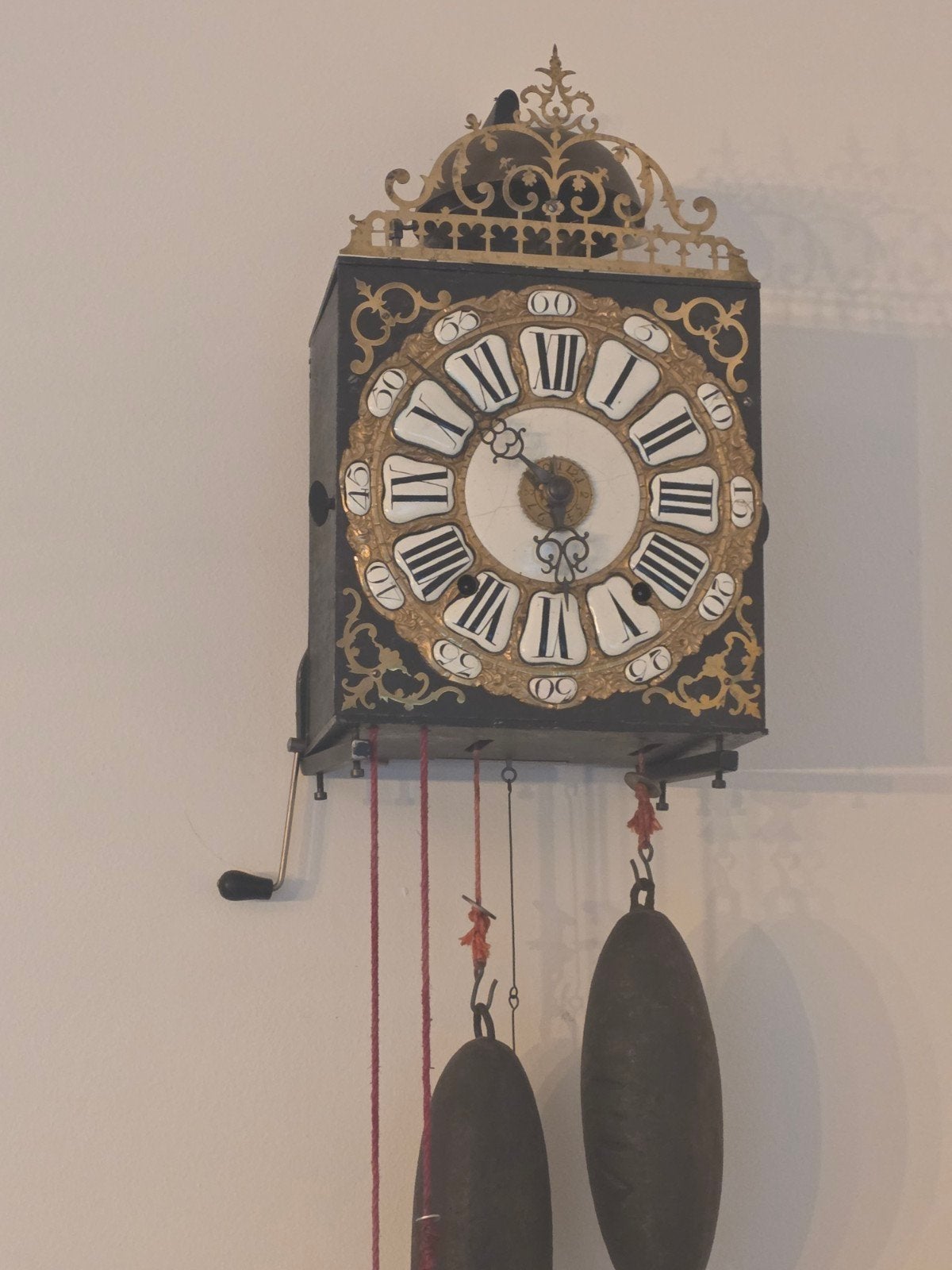 Antieke comtoise met Gewichten en Slinger, Antiek en Kunst, Antiek | Klokken, Ophalen