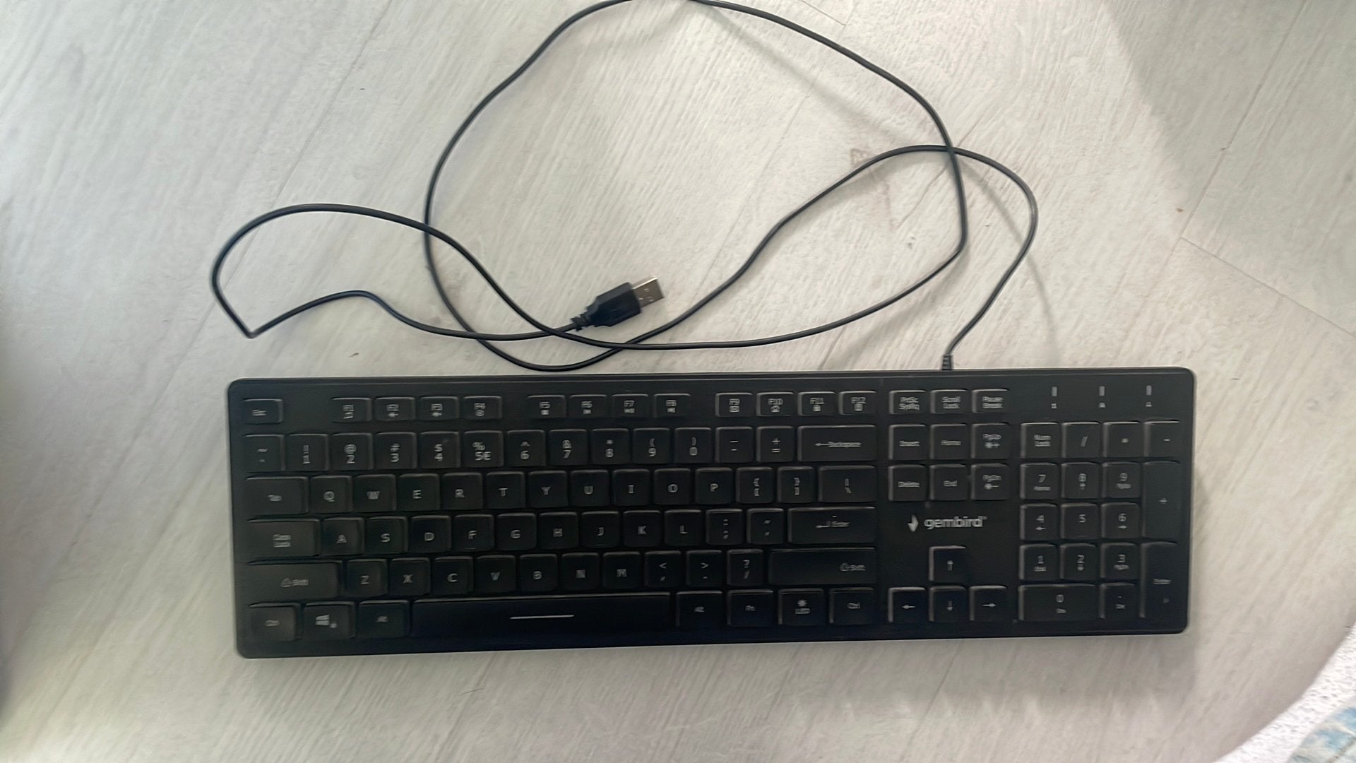 keyboard Gembird, Gaming toetsenbord, Ophalen of Verzenden, Zo goed als nieuw, Qwerty