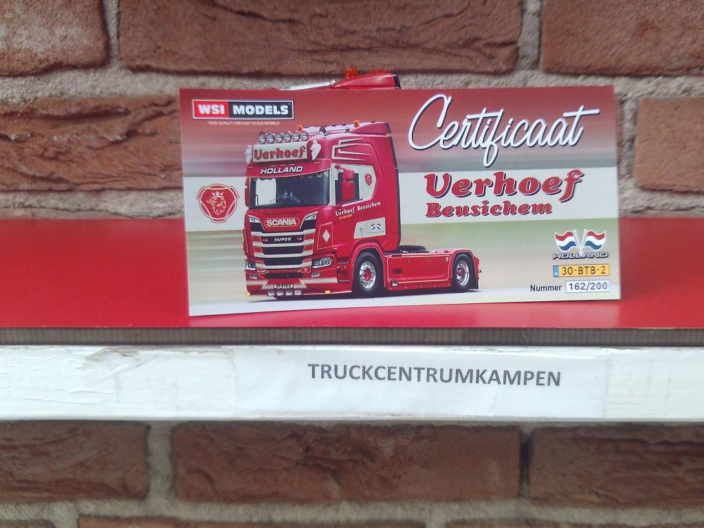 WSI  Scania  R  Highline  van  Verhoef  Transport., Ophalen of Verzenden, Nieuw, Bus of Vrachtwagen, Wsi