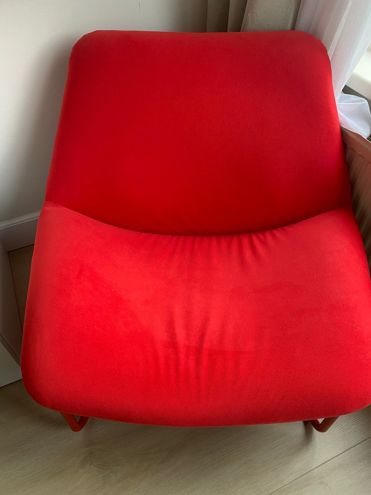 IKEA SOTENÄS Fauteuil, Hakebo rood, Ophalen, 100 tot 125 cm, Zo goed als nieuw, 75 tot 100 cm