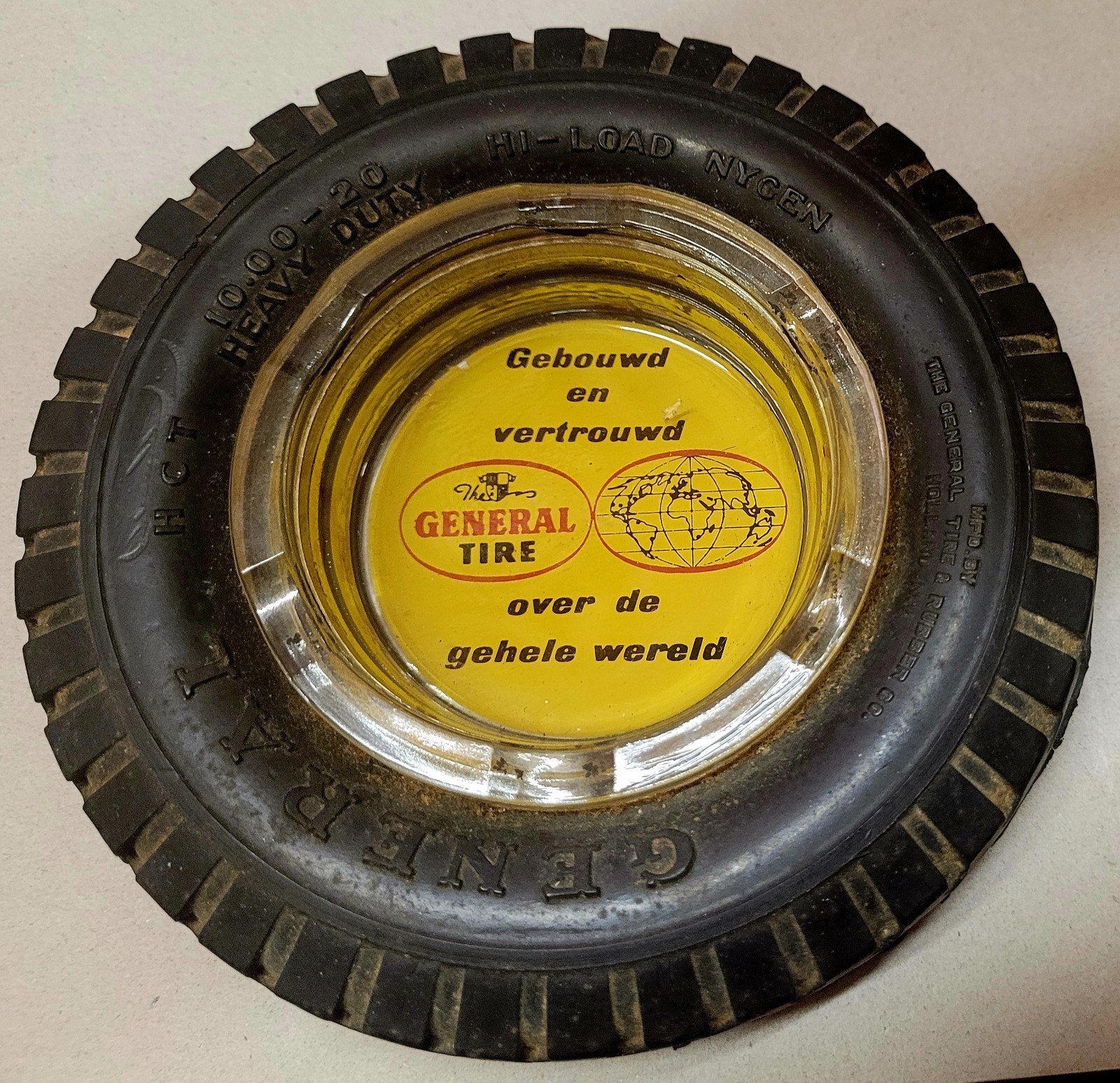 Zeldzame Banden Reclame-asbak General Tire - Nederlandstalig, Ophalen, Zo goed als nieuw, Gebruiksvoorwerp