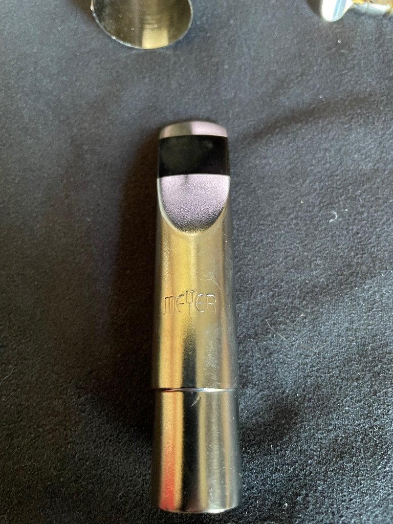 Meyer 5J alt mondstuk metalen. Selmer zilver rietbinder, dop, Ophalen of Verzenden, Zo goed als nieuw, Alt