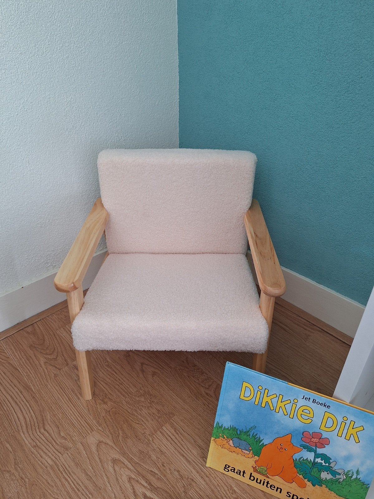 Nieuwe Kinderstoel teddy stof crème vanaf 18 maanden/5 jaar, Ophalen of Verzenden, Nieuw, Overige typen